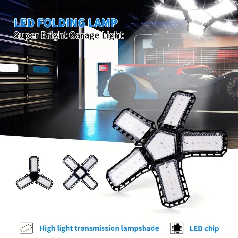 

New Super Bright Garage Light 45W 60W 80W Screw-In Ceiling Lights Energy Saving E27 Screw Socket Shop Lamp Illumination