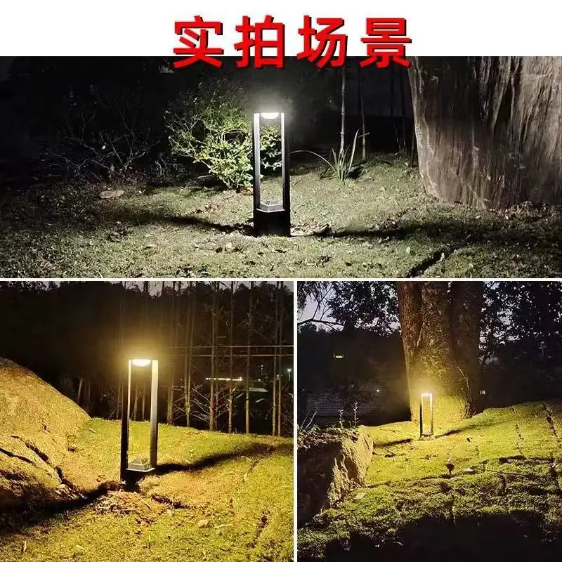 

LED outdoor solar lawn light, courtyard light, IP65 waterproof aluminum alloy monocrystalline photovoltaic panel faster charging