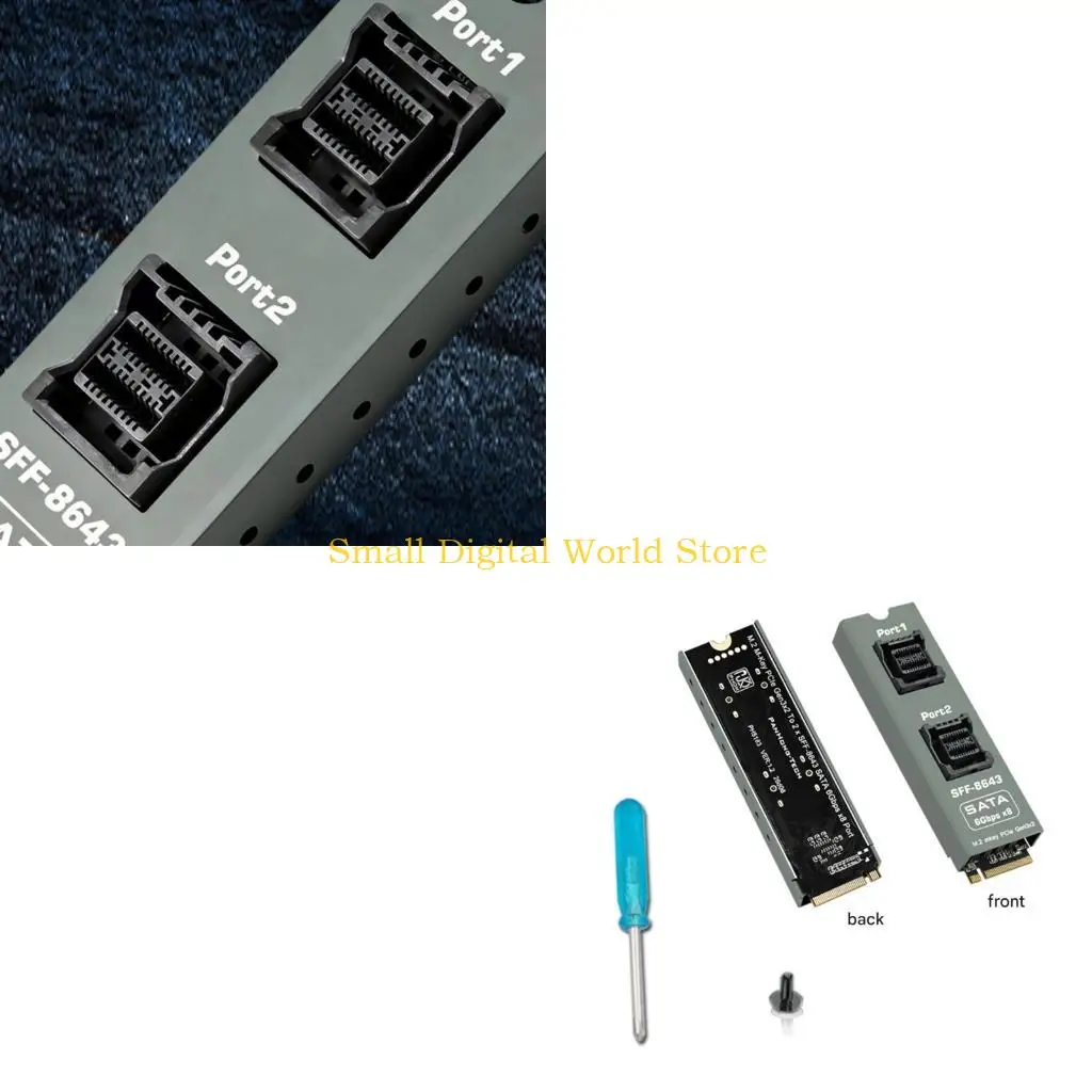 77UB Internal Drive Adapter Board with M.2 M-Key Host Adapter and Heat Sink