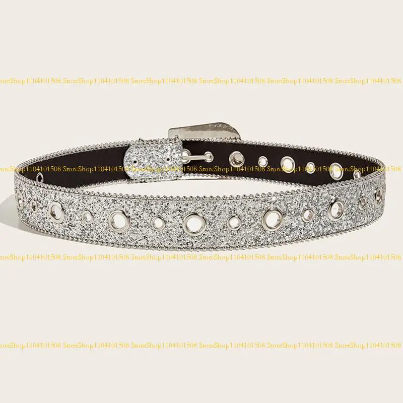 15yc Shinning Buckle Buckle Belts for Jeans قابلة للتعديل حزام قابلة للتعديل ل Cowboy Cowgirl المراهقين الجينز تنورة