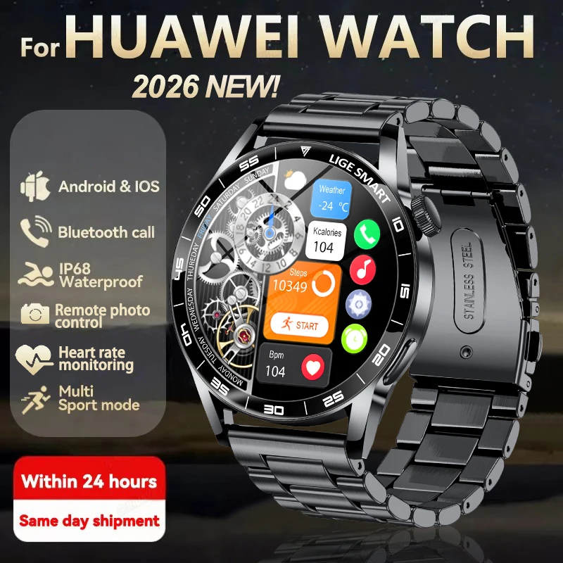 LIGE 2026 ساعة ذكية للرجال 1.38 "HD شاشة بلوتوث دعوة Smartwatch النساء مراقب معدل ضربات القلب مقاوم للماء الرياضة اللياقة البدنية الساعات جديد #1