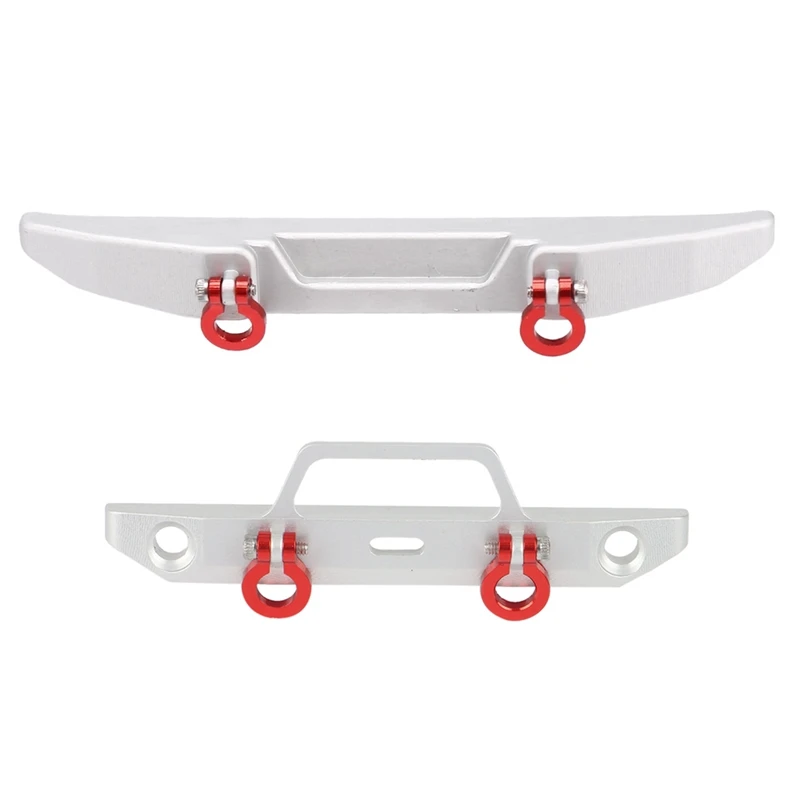 Metal Front And Rear Bumper With Tow Hook For Axial SCX24 AXI00005 Jeep Gladiator 1/24 RC Crawler Car Upgrades Parts