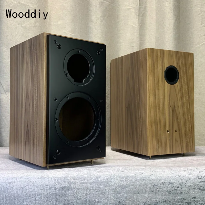 Wooddiy Customized 5 Inch Speaker Cabinet Empty Box Birch Plywood Color Opend Baffle Panel One Pair Shell Acoustic Box