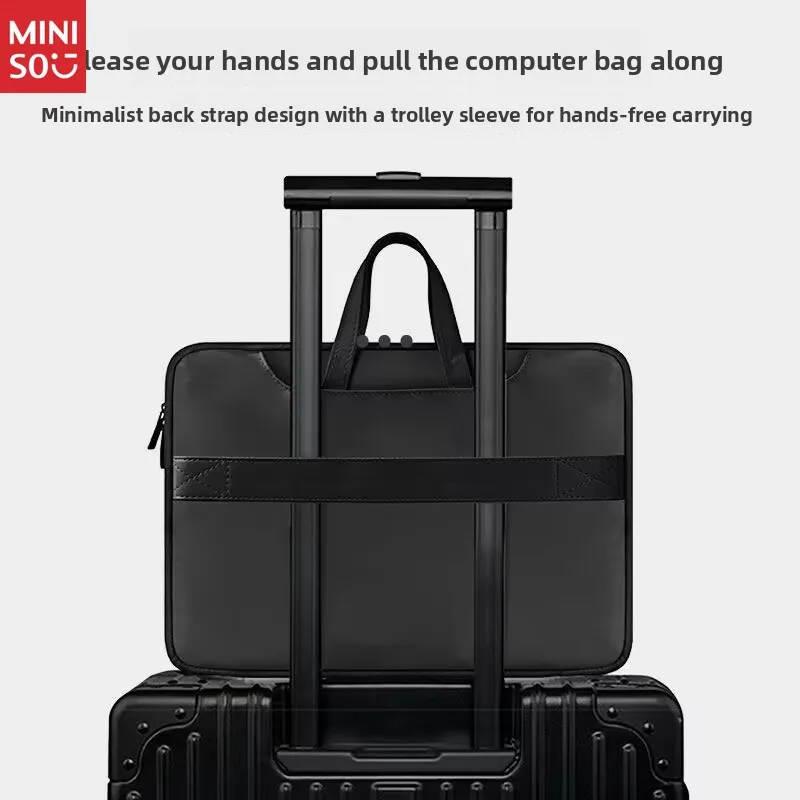 Miniso Leopard Hello Kitty Laptop Bag, Cartoon Illustration Tote & Shoulder Bag