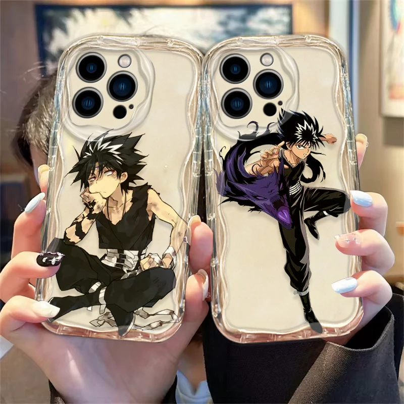 Yu Yu Hakusho Hiei Cover For Apple iPhone 15 14 13 12 11 Pro X XR XS Max Plus 8 7 Plus SE Wave Oil Phone Case