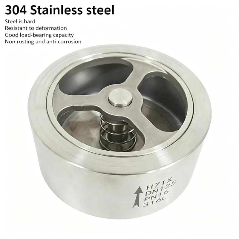 304 Stainless Steel Check Valve Lift Type DN15 To DN50 Clamp H71W-16P Check Valve