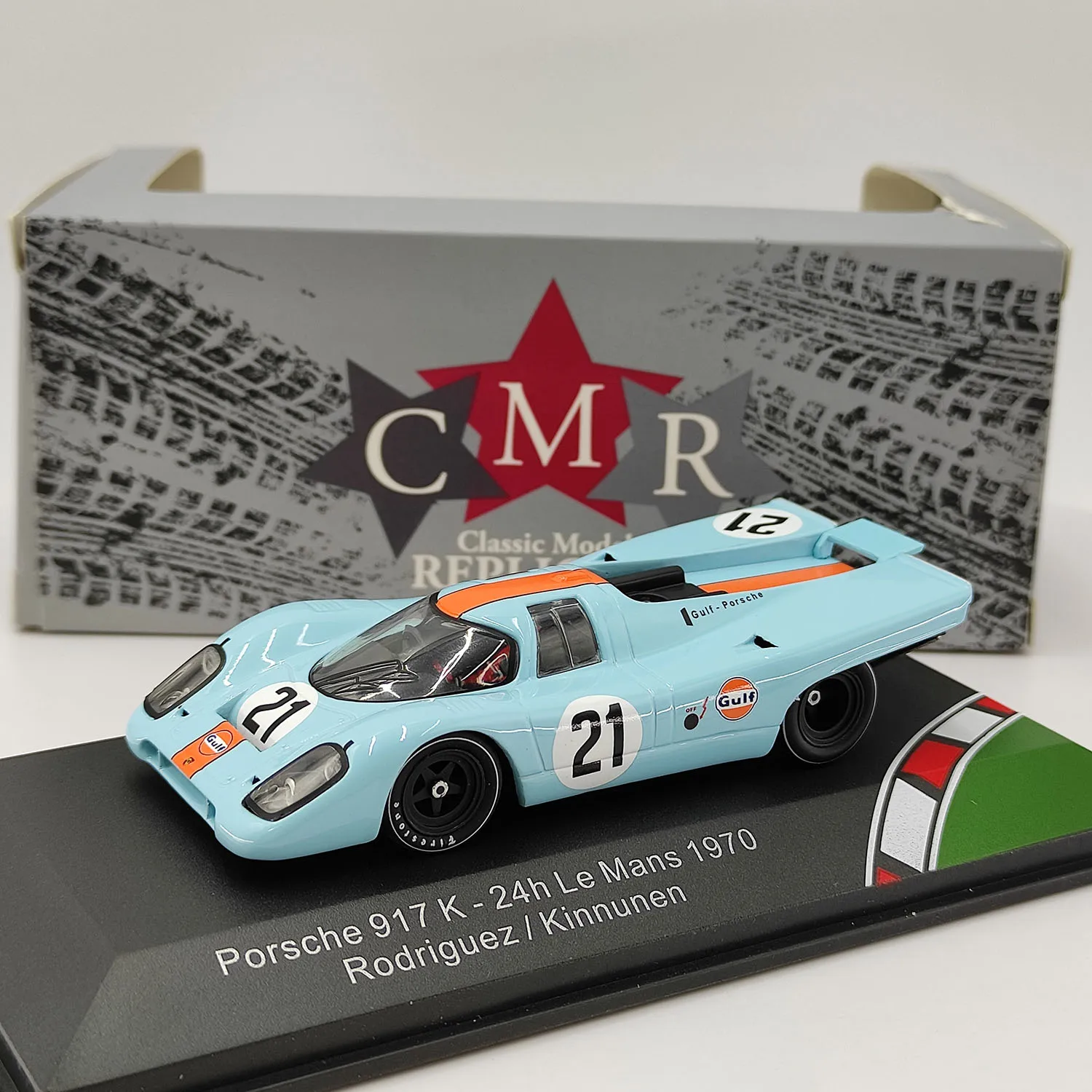 

Diecast CMR 1/43 Scale Porsche 917K-24h Le Mans 1970 #21 Alloy Car Model Collectible Toy Gift Souvenir Display Ornament