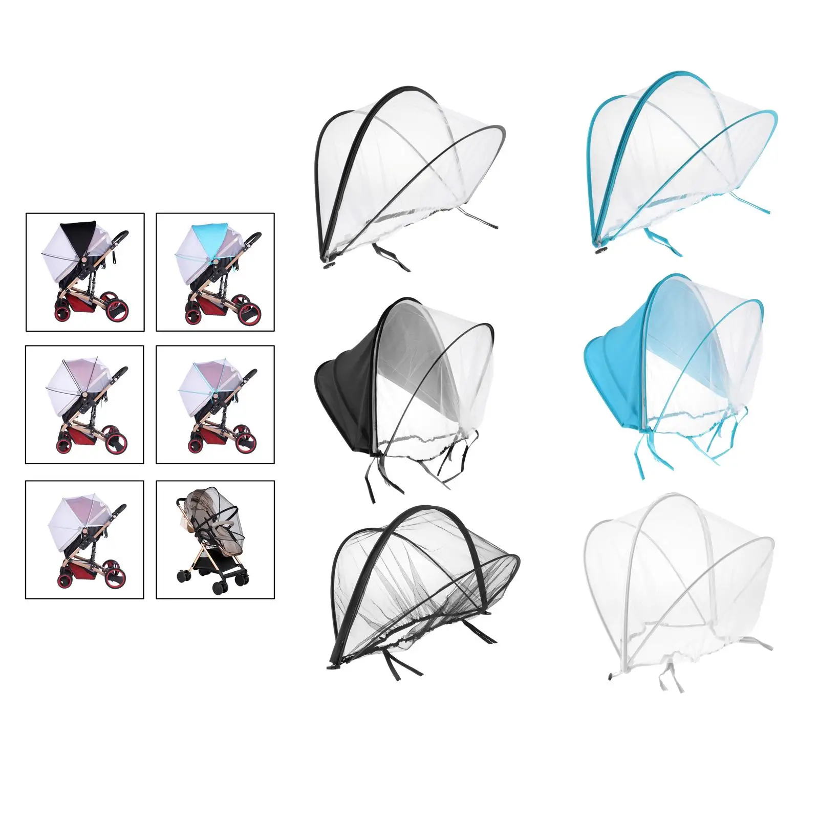

Детская москитная сетка для защиты от атмосферных воздействий коляски, колыбели