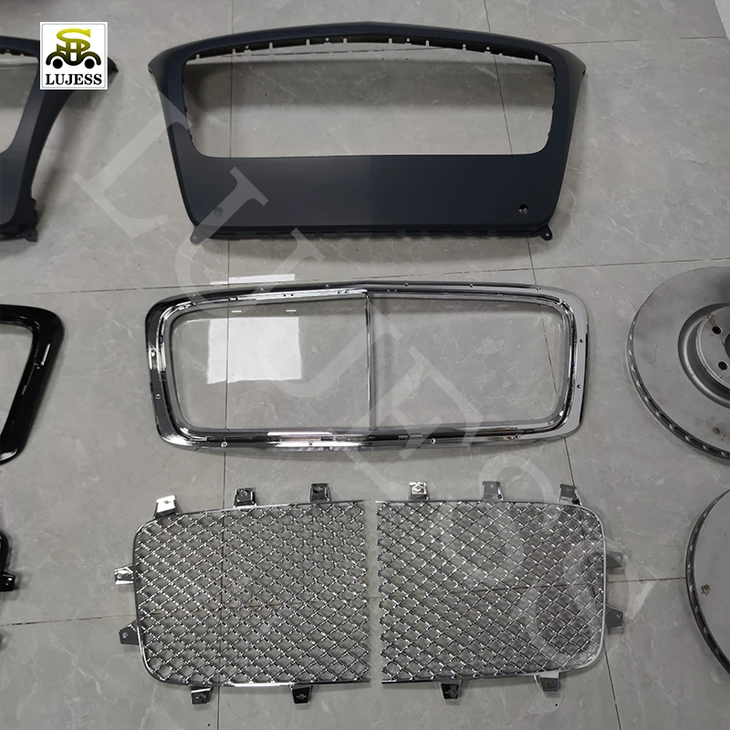 Car Bumper Grill Universal Shell Plate Holder Car Radiator Grille Grill for Bentley Continental GT GTC 4.0 6.0 OEM 3W3853651