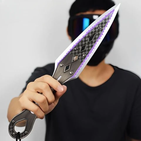 22cm apex legends wraith herança arma virar kunai não afiado jogo espada ornamentos de metal espada arma menino presentes crianças brinquedos