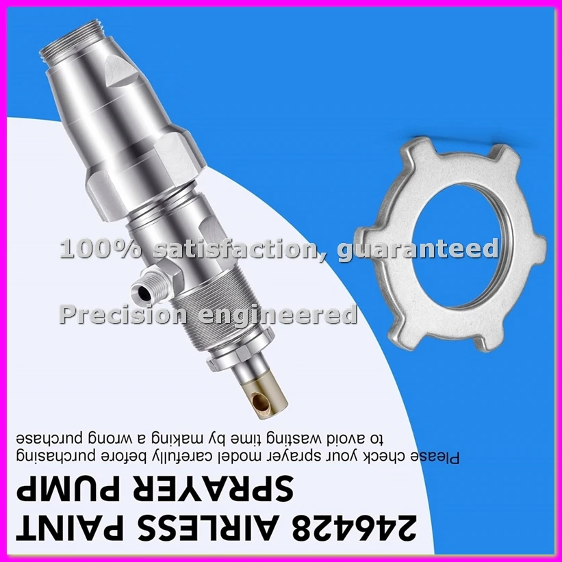 

246428 Airless Paint SprayerPump Compatible 390 395 490 495 595, Compatible Replaceable Pump with Repair Accessories-ABFB