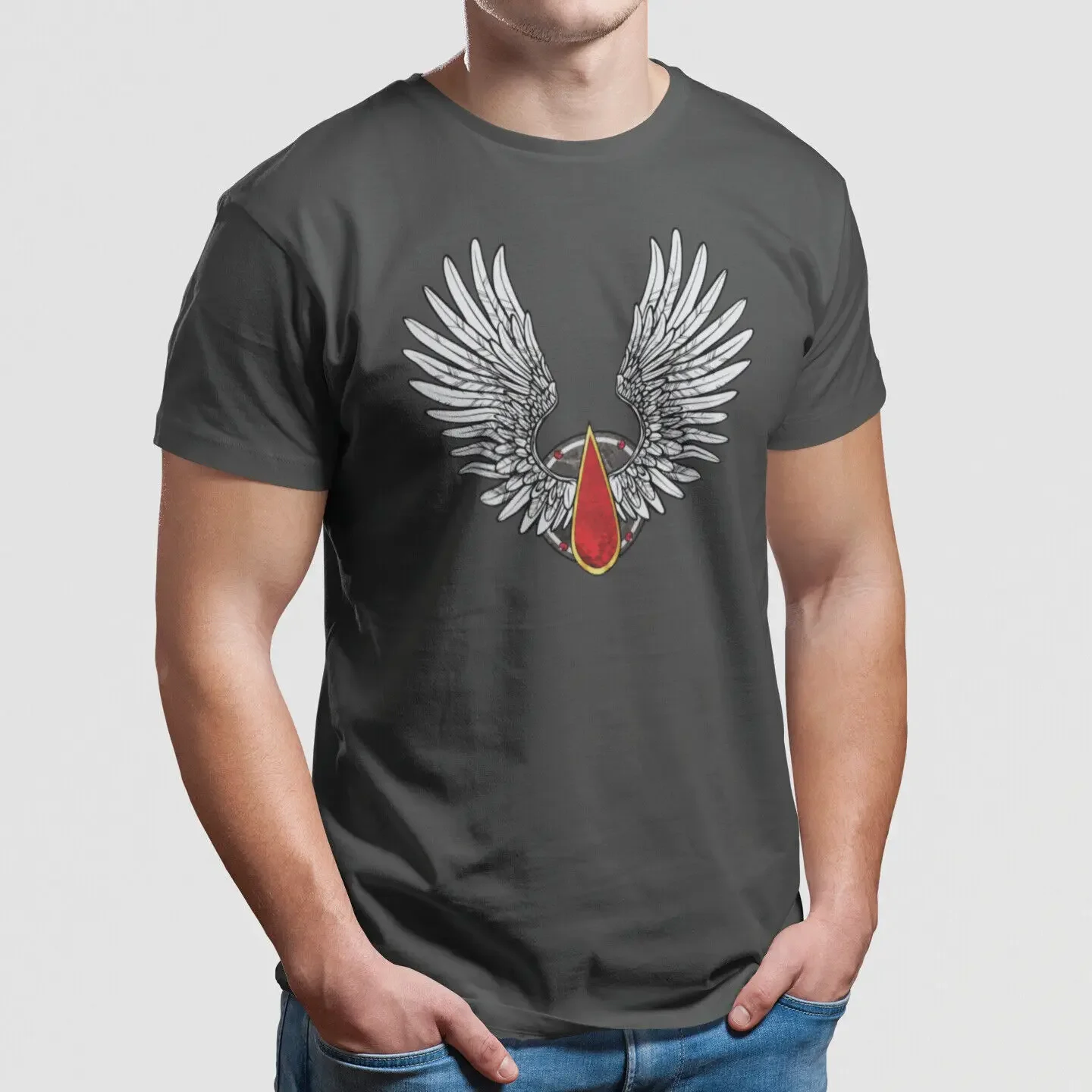 Blood Angels Stylized Chapter Badge Softstyle T-Shirt - Unisex