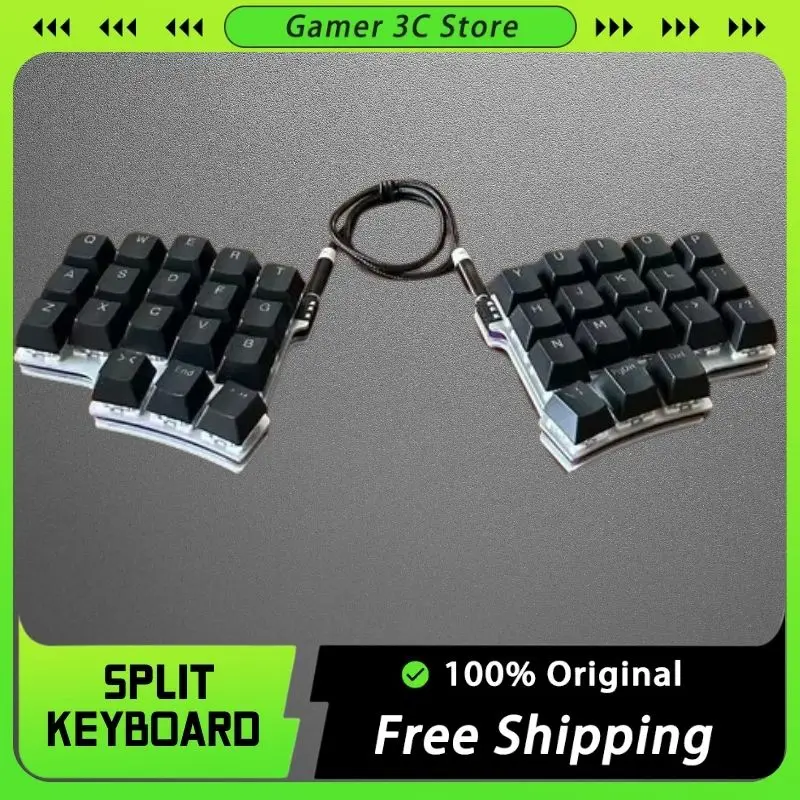 

Split Mechanical Keyboard 40-key Mini Layout Mechanical Keyboard Change VIA Programmable Key Independent Gaming Keyboard