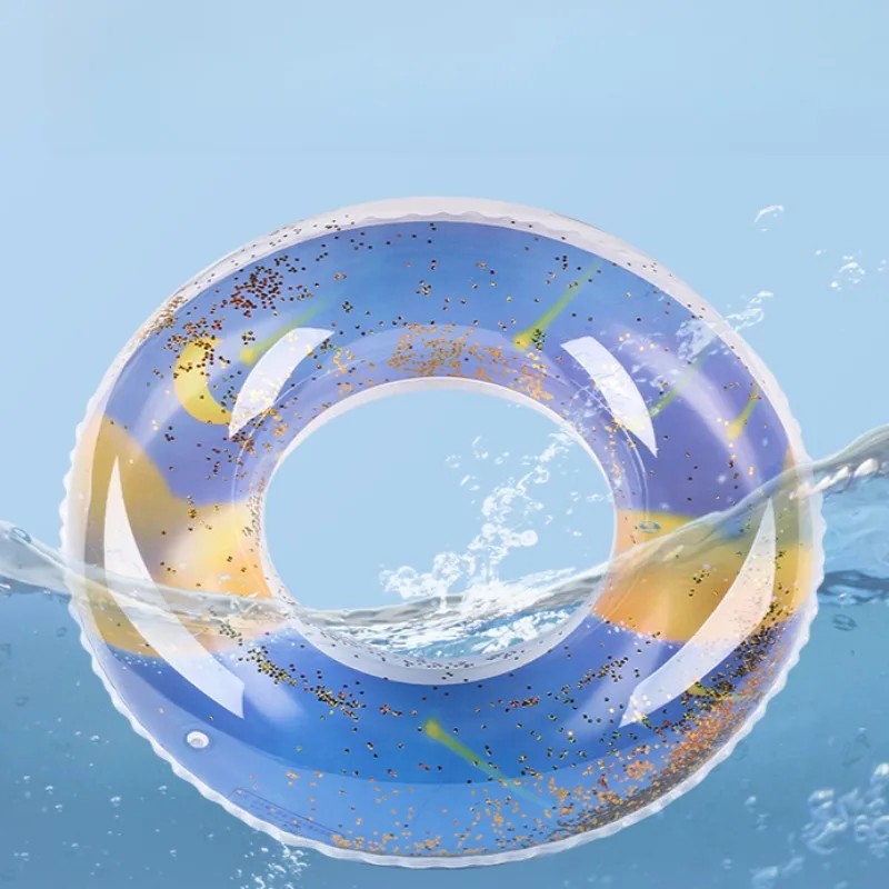 Cartoon Aufblasbare Spielzeuge Meteor-Druck Schwimmring PVC Langlebiger Aufblasbarer Schwimmreifen Sommer Pool Strand Urlaub Wasserspielzeug