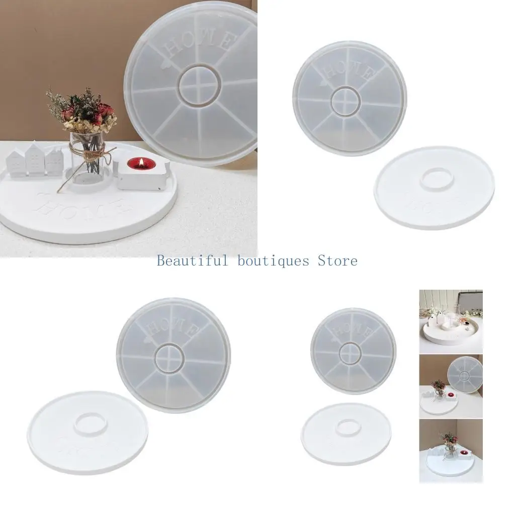 

U4LF Large Heart Shaped Sturdy Silicone Tray Decoration for Home and Event Use