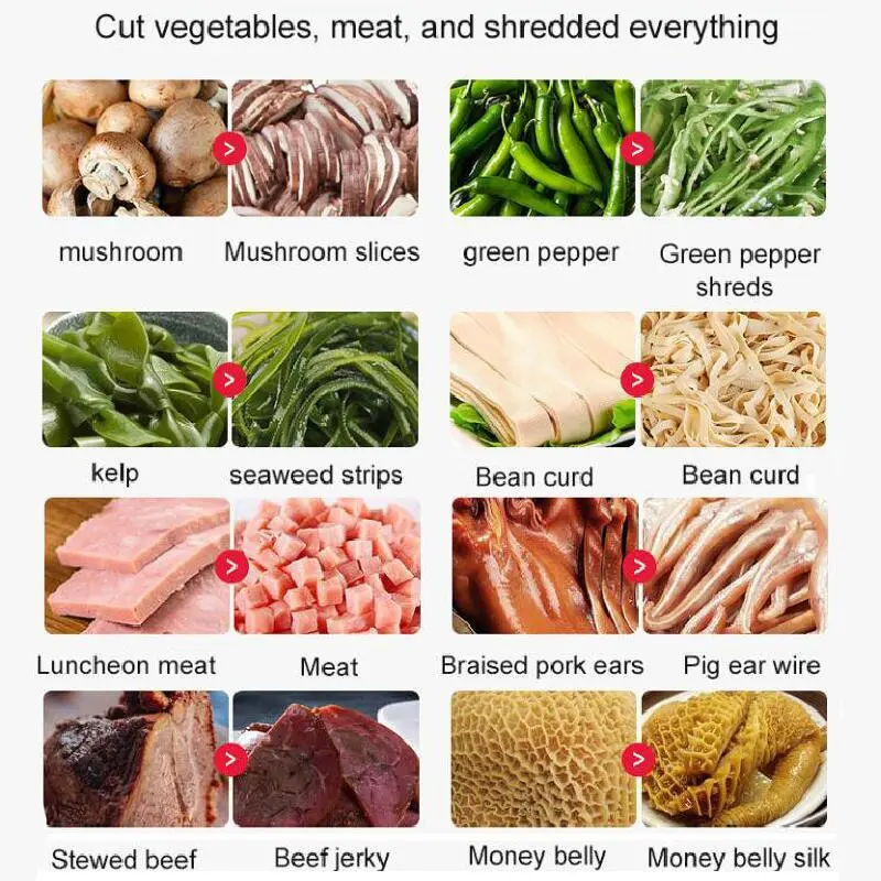 110 فولت/220 فولت الكهربائية آلة تقطيع اللحوم القاطع التجاري المنزل المقاوم للصدأ قطع طاحونة التلقائي أداة تقطيع الطعام التقطيع