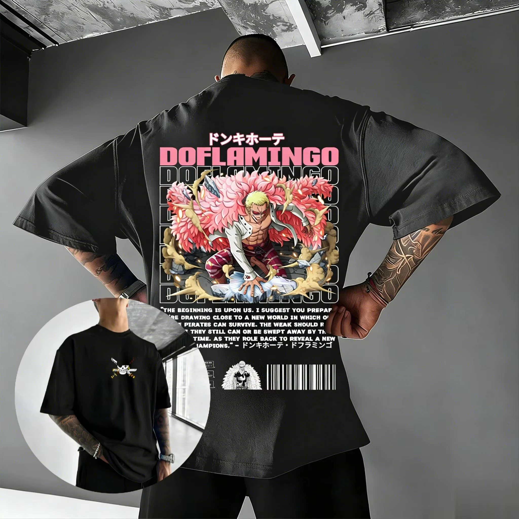 

Летняя футболка унисекс 2026 в стиле Y2K с аниме-графикой Зоро, винтажная, с коротким рукавом, уличная повседневная одежда, топы Ins