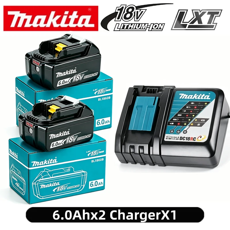 Makita 18V Battery 6AH BL1860 Power Tool Lithium ion Makita DDF487 BL1850B BL1860B electric tool battery image 3