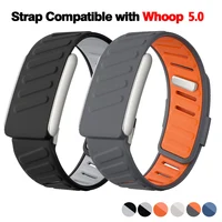 Nueva pulsera WHOOP SportFlex de silicona suave al tacto correa ajustable impermeable y resistente al sudor, Compatible con 5.0