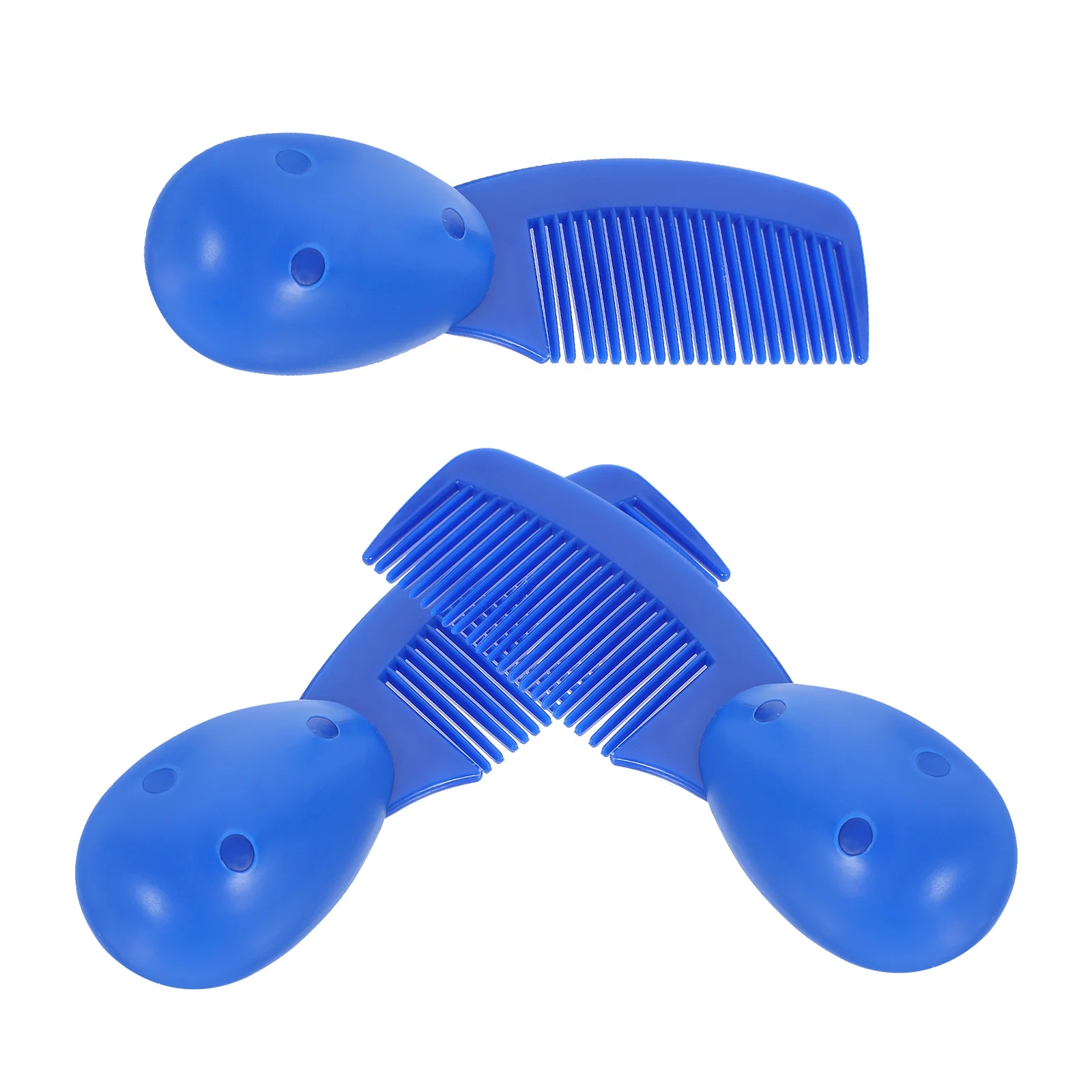 

3 Pcs Prison Comb Tail Brush for Curly Hair Combs Double Sided Bristle Bulk Mini Short Small Man