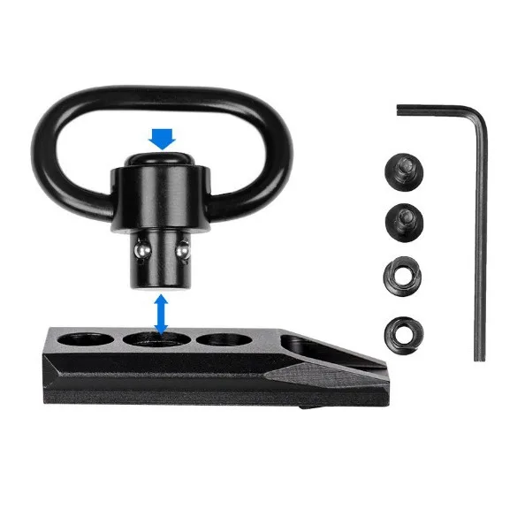 KeyMod QD Sling Attachment Quick Detach Sling Swivel Mount Adapter Base Toy Gun Acessórios