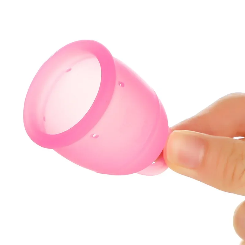 Menstrual Cup with Ring Tampon Pad Alternative Medical Silicone Feminine Hygiene Cups Women Period Menstrual Менструальная Чаша