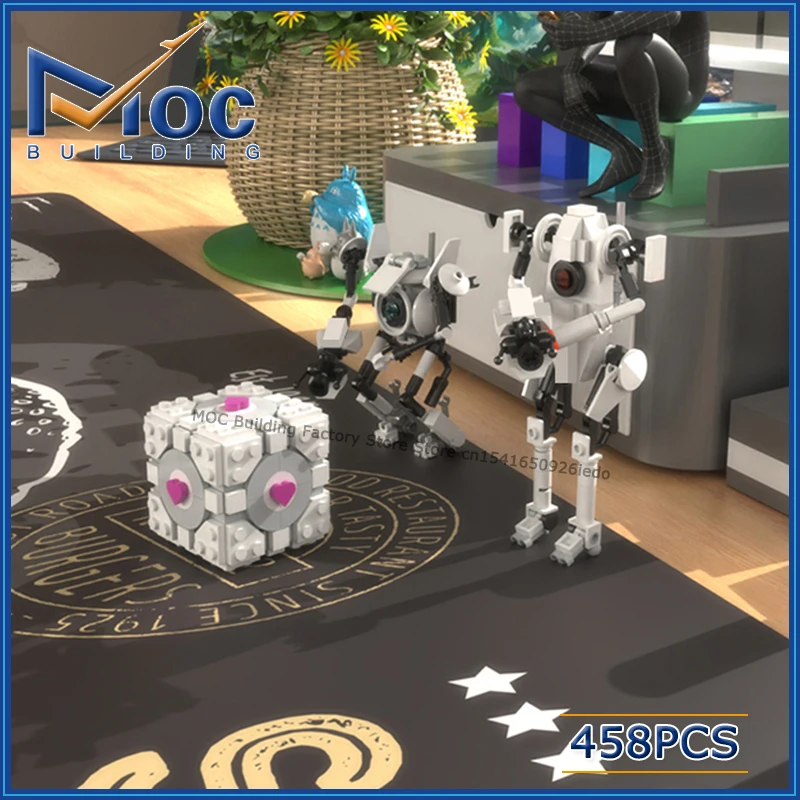 

Строительные блоки MOC, креативный портал, научный робот-головоломка, игровые персонажи, модель DIY, технология, коллекция кирпичей, игрушки, рождественский подарок