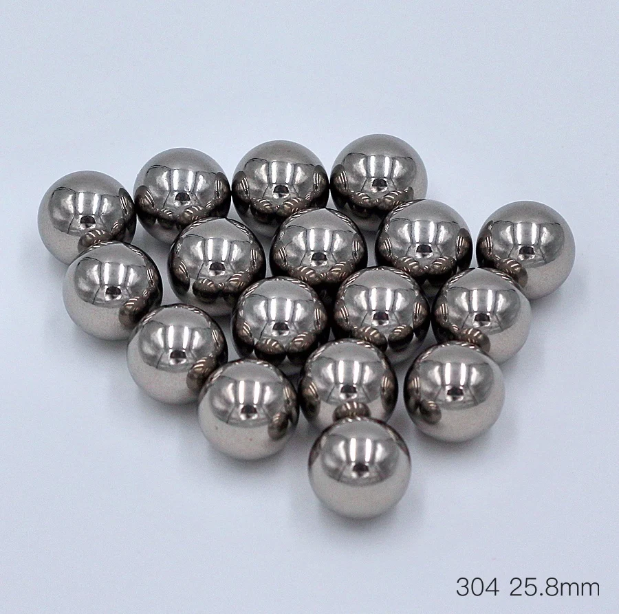 25.8mm AISI304 Stainless Steel Ball Grade 100 High Precision Solid Bearing Balls