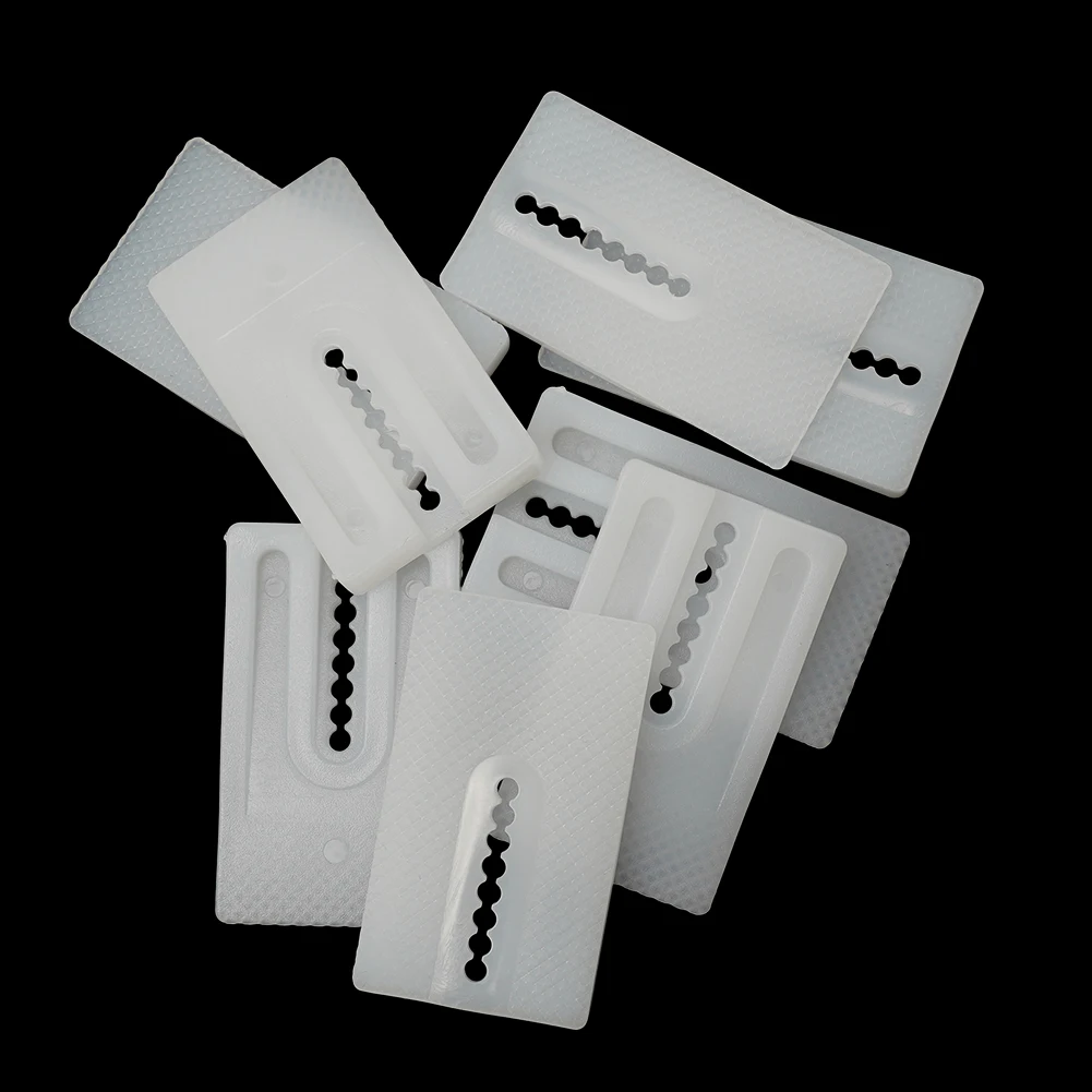 8pcs White Toilet Leveling Shims Multi-Purpose Wedge Gasket Replacement For Furniture Cabinets Toilets Bed Pad Home Accessories