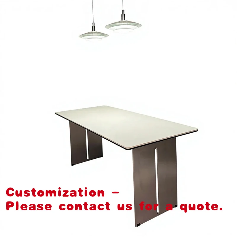 Customize.Warehouse  Modern Restaurant Dining Table Set Polished Surface Contemporary Shinestone Modern
