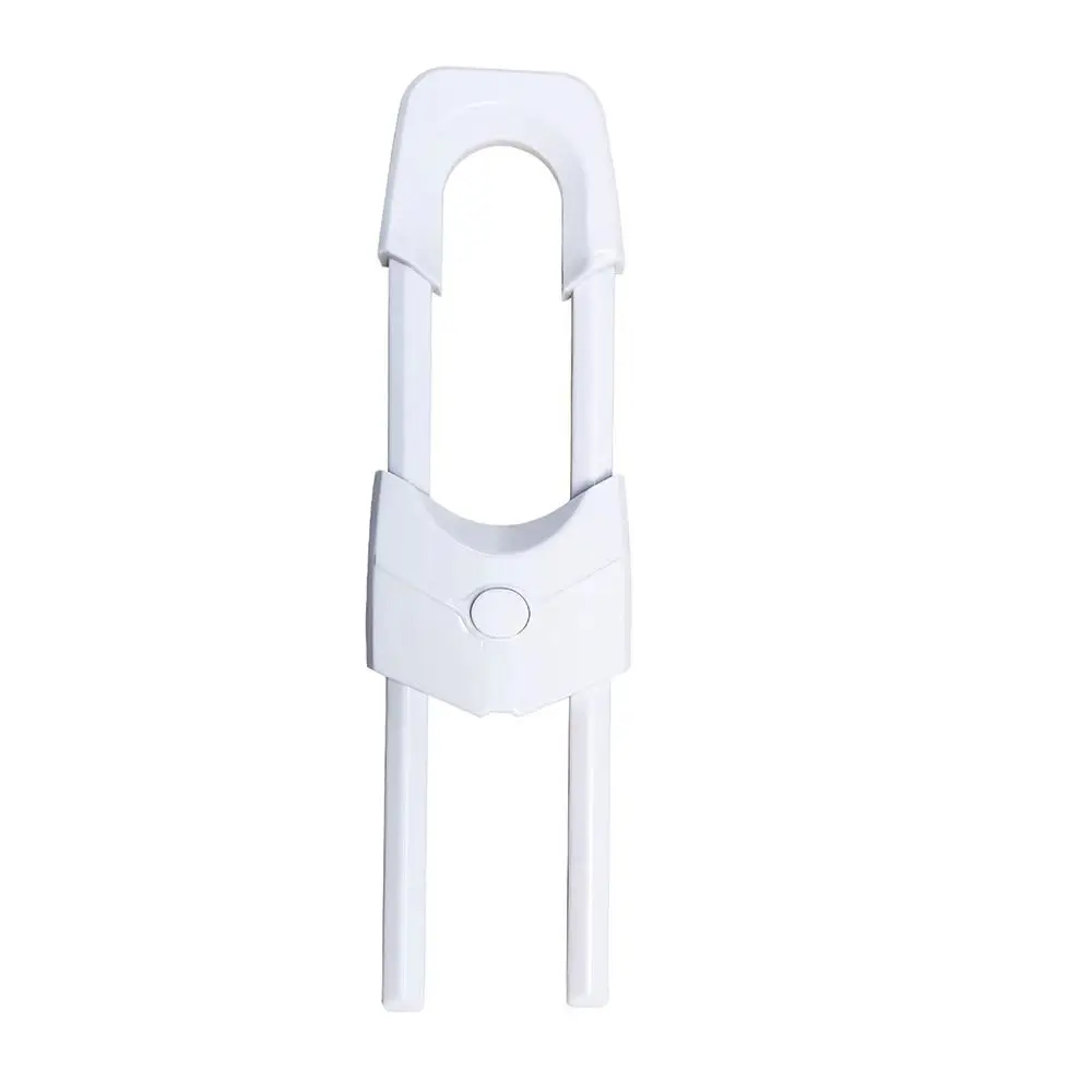 

Children Security Protector Baby Double Door Cabinet Locks Plastic Protection Equipment Slot Locks Straps Solid Color