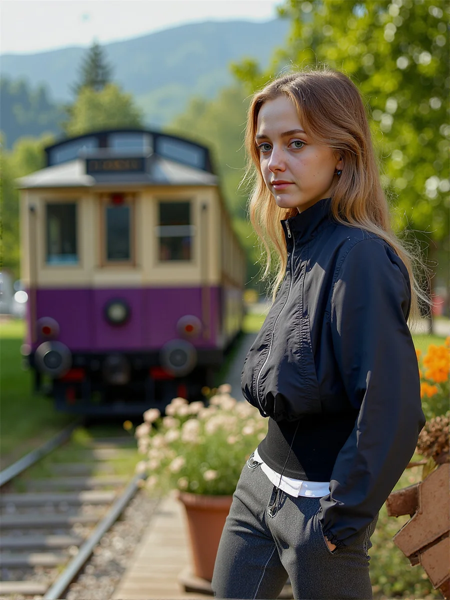 سترات مقصوصة ذات ثنيات وسحاب مزدوجة الجوانب سترة للموسم الجديد للنساء للربيع بقلنسوة واسعة للحفلات أنيقة ومخططة غير لامعة