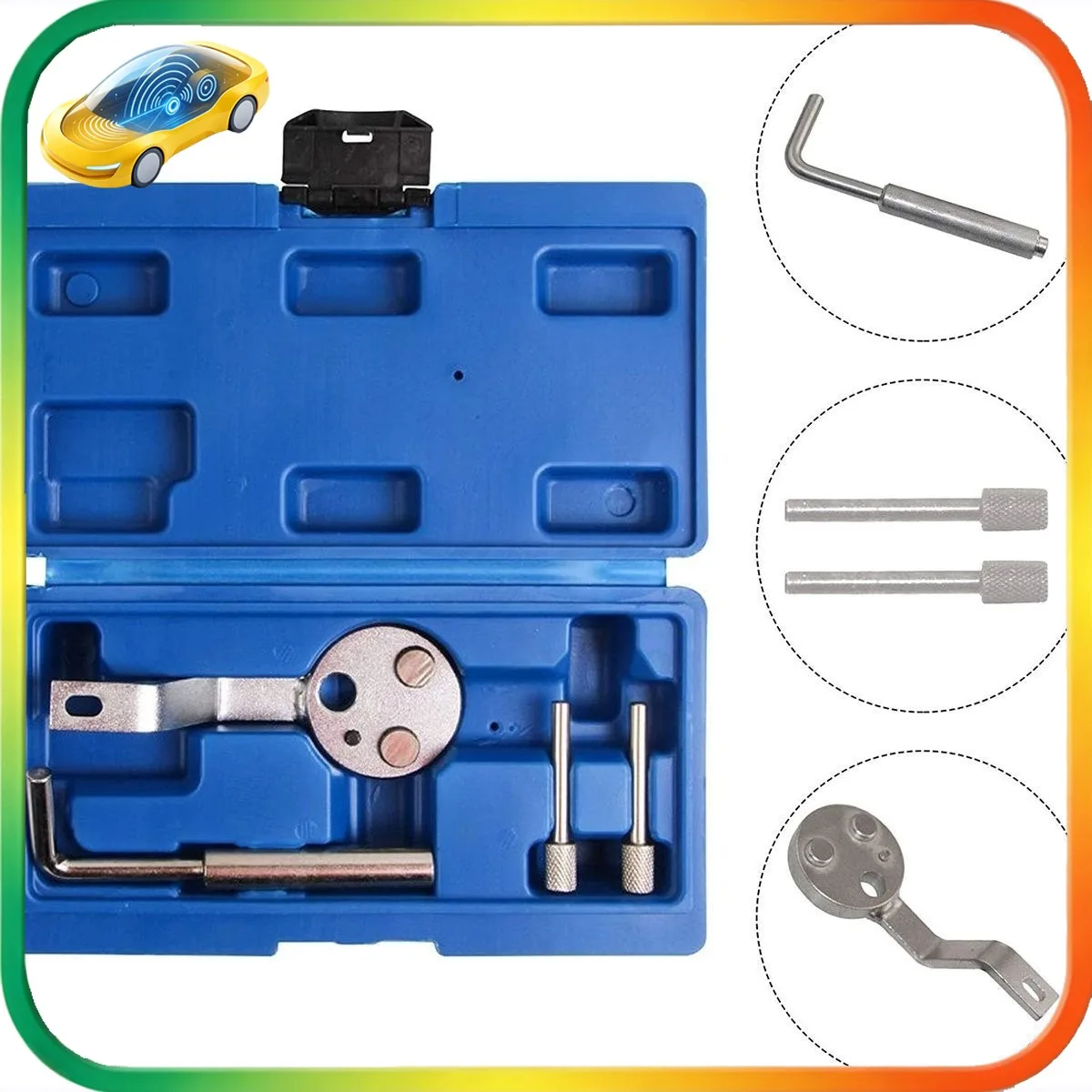 4Pcs Diesel Engine Timing Locking Tool Kit Crankshaft Camshaft Flywheel Holding Tool Set For Ford Transit Ranger 2.2 3.2 TDCi