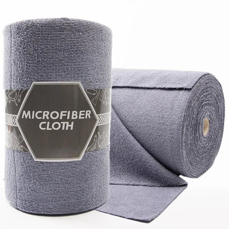 200pcs/4Rolls Reusable Cleaning Cloths Home Kitchen Towels Polyester Towel Roll Dishcloths Dish Towel Alternative, Car Detailing, Car Cleaning