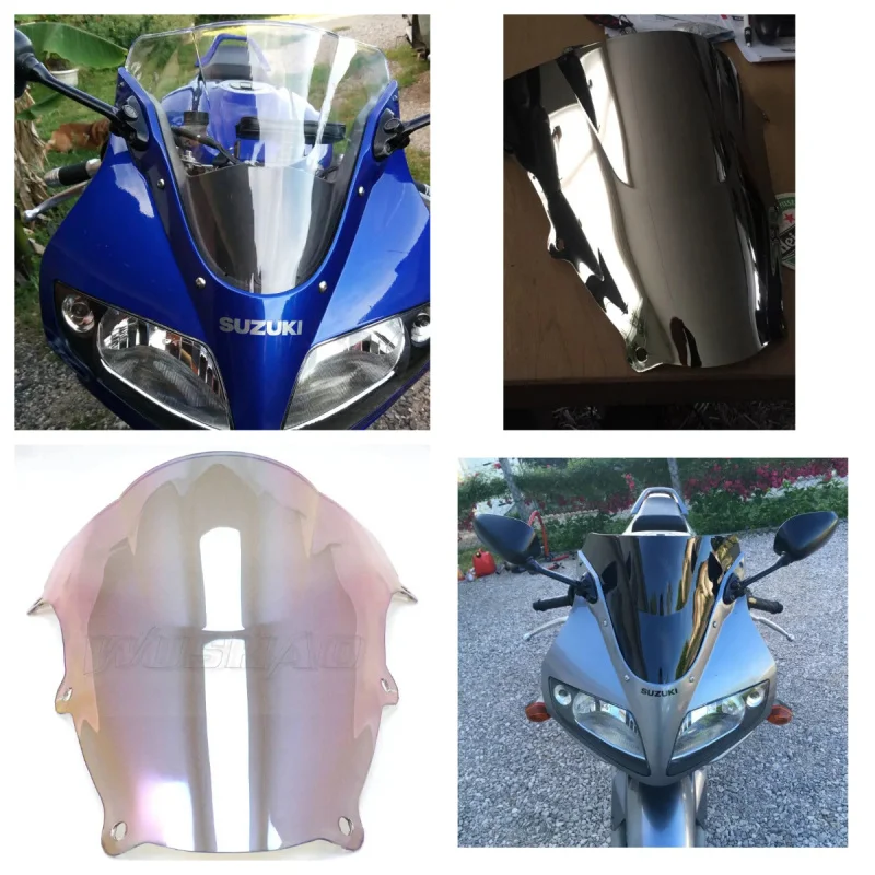 Motorcycle Windshield WindScreen Screen For 2003 - 2008 2011 2012 Suzuki SV650 SV650S SV 650 SV1000 SV1000S 1000 S Black Clear