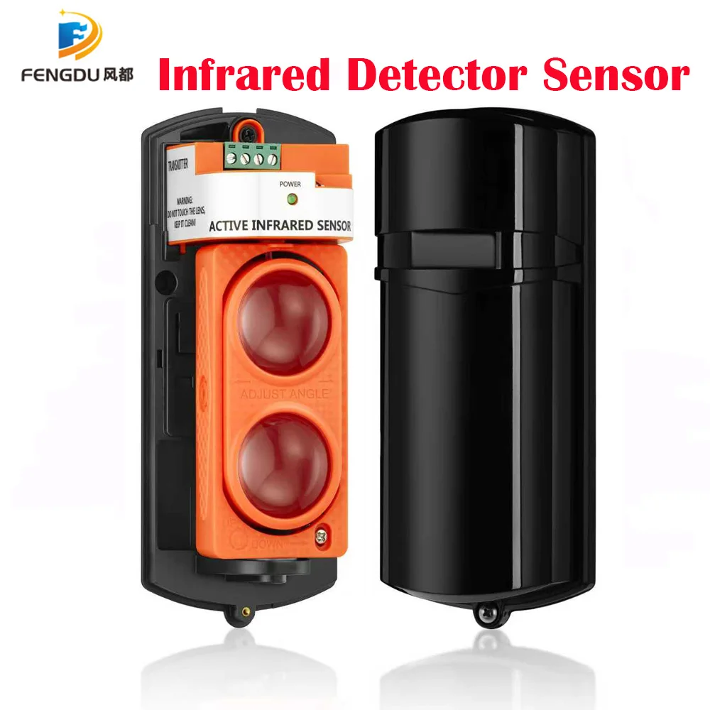 Infrared Beam Detector Active Detection Digital Pulse Infrared Beam Sensor 150m Outdoor Waterproof IR Alarm