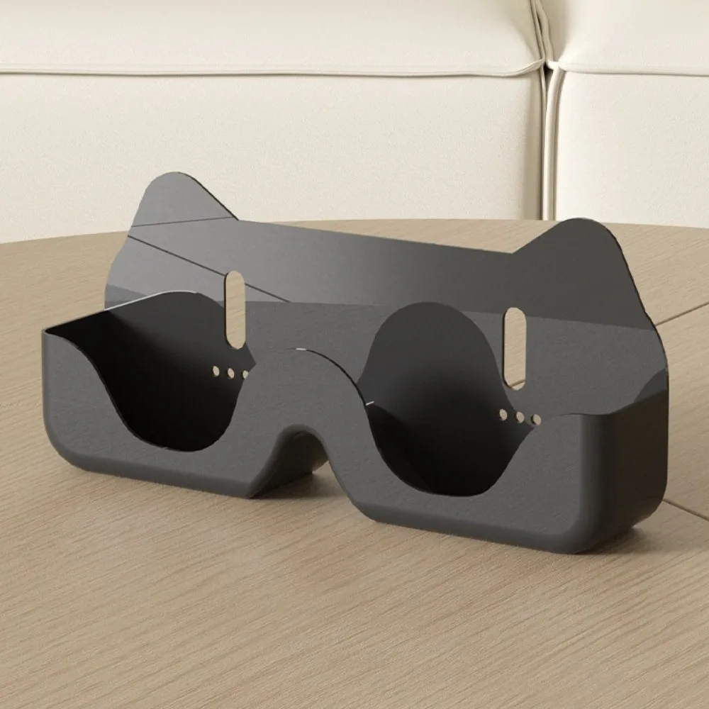 Cartoon Cat Sunglasses Display Holder Punch-free Wardrobe Decoration Eyewear Storage Box Wall Mounted Sunglasses Organizer