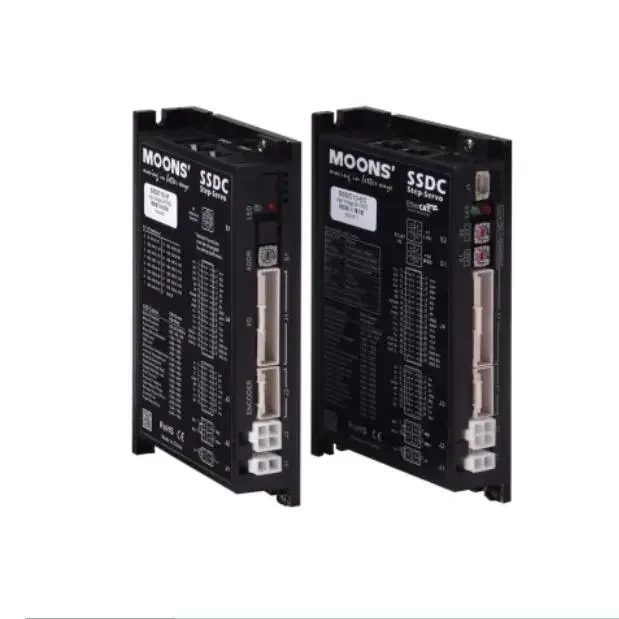 

Высокопроизводительный шаговый привод MOONS 12-48 В постоянного тока 3 А с замкнутым контуром, микрошаговый двигатель серии SSDC с RS-485 CANopen EtherCAT