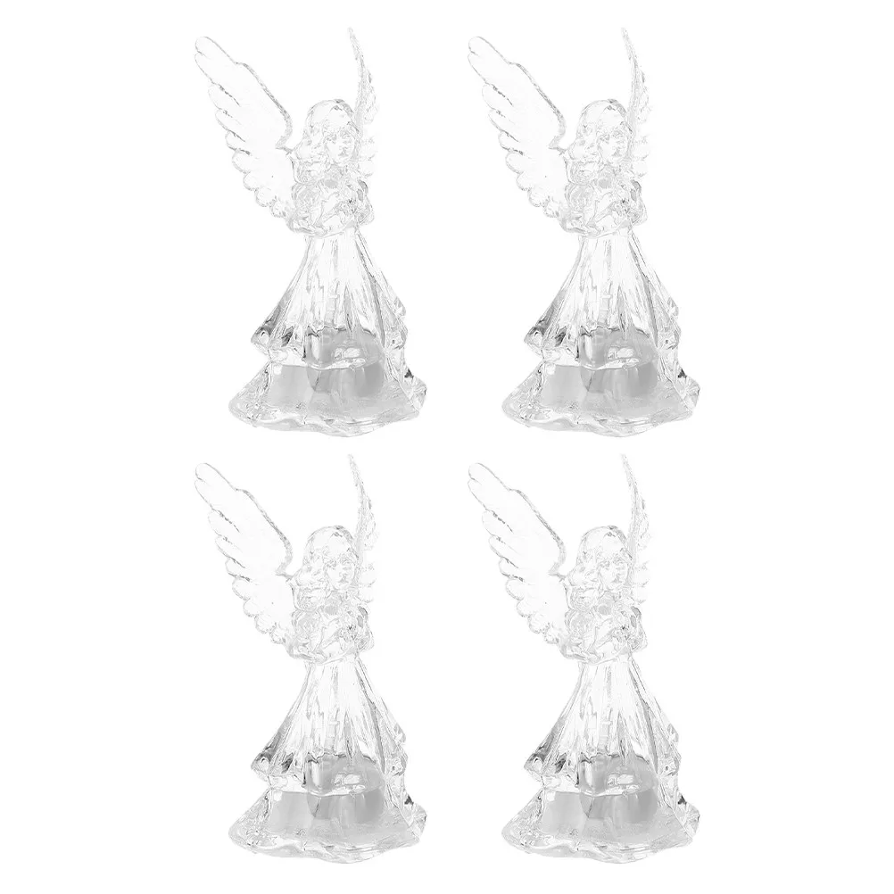 

Набор из 4 ночников с изменением цвета для декора комнаты: спальни, детской, полки, стола. Теплый атмосферный свет, настольная лампа.