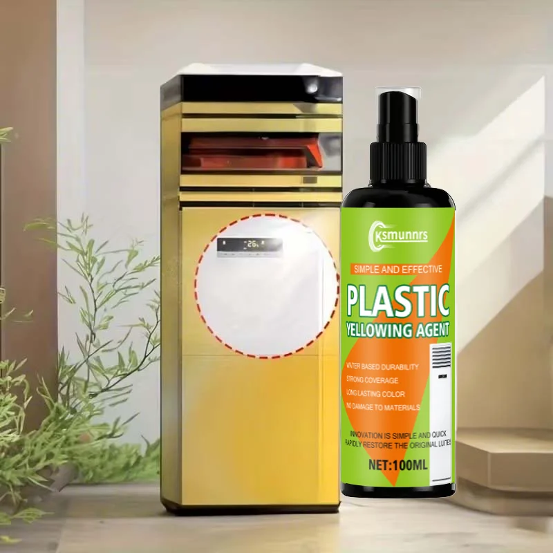 100ml Air Conditioner Plastic Yellowing Remover - Non-Damaging Formula, Restores Faded and Discolored Air Conditioning Units, Re
