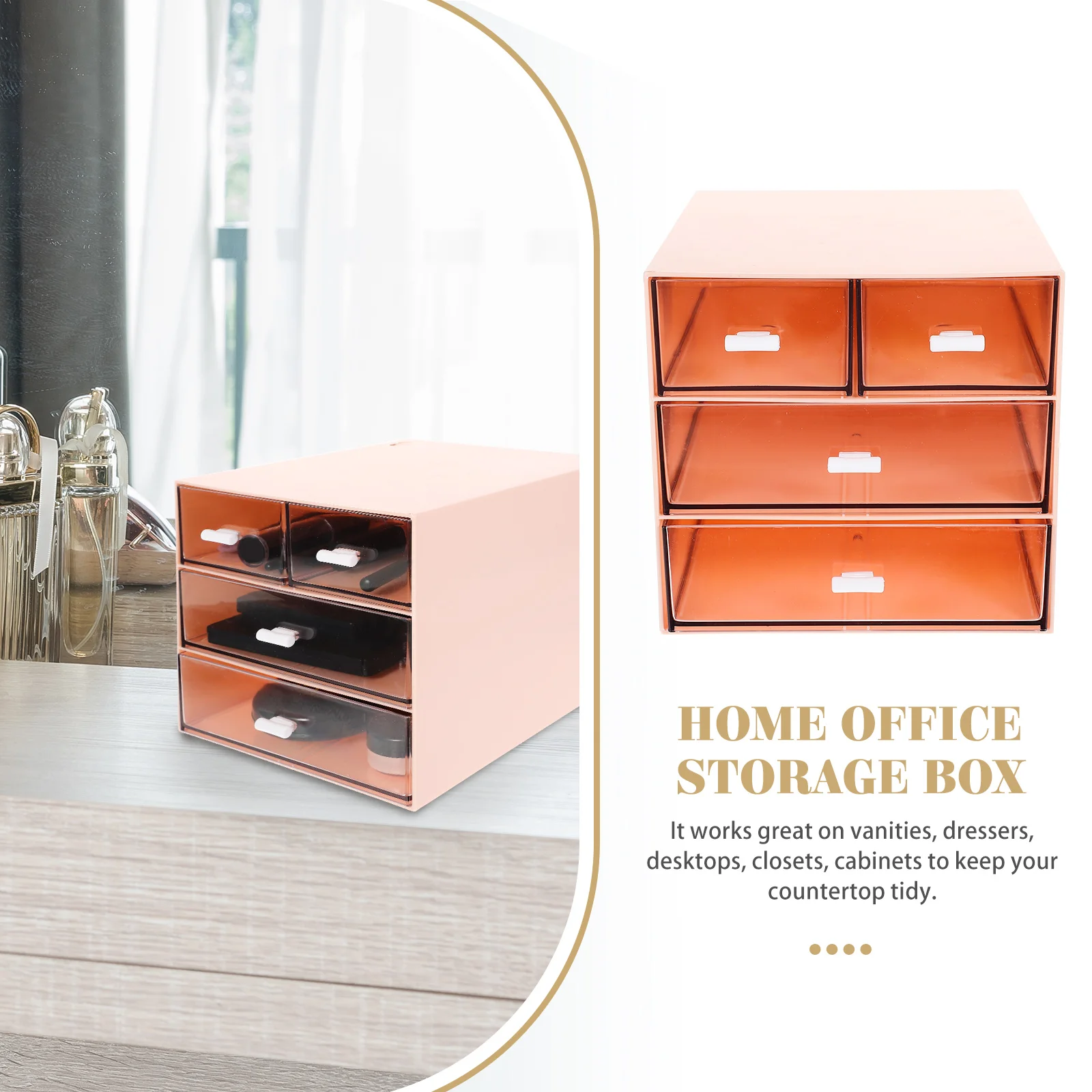 

Plastic Storage Box Large Capacity Desk ganizer ABS PE Material Office Supplies Storage Makeup Jewelry Bins