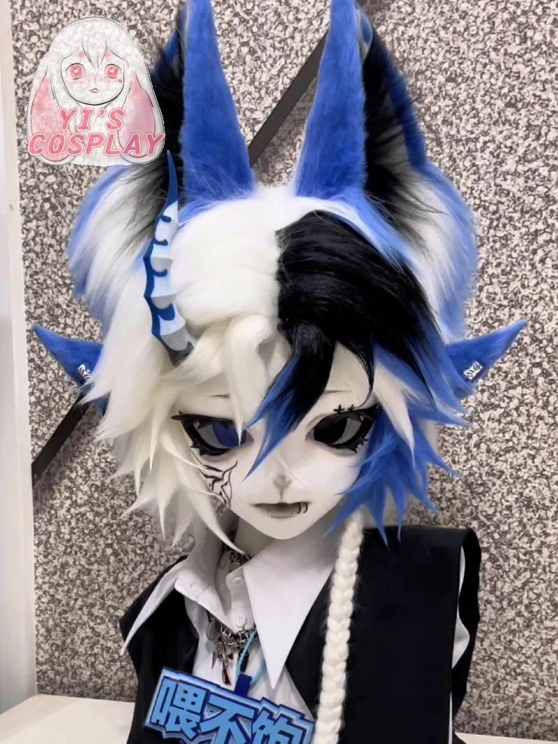 

Yis cosplay Custom Fursuit head Furry Kigurumi Head Cosplay Kemono Handmade Headsets Beast Customized Fursuit Kemono Head