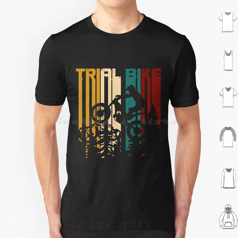 Camiseta Vintage de Moto Trial para hombre y mujer, Camisa de algodón con estampado artesanal, Dirt Bike, Off Road Trial, Sport Trial Rider Motorcycle