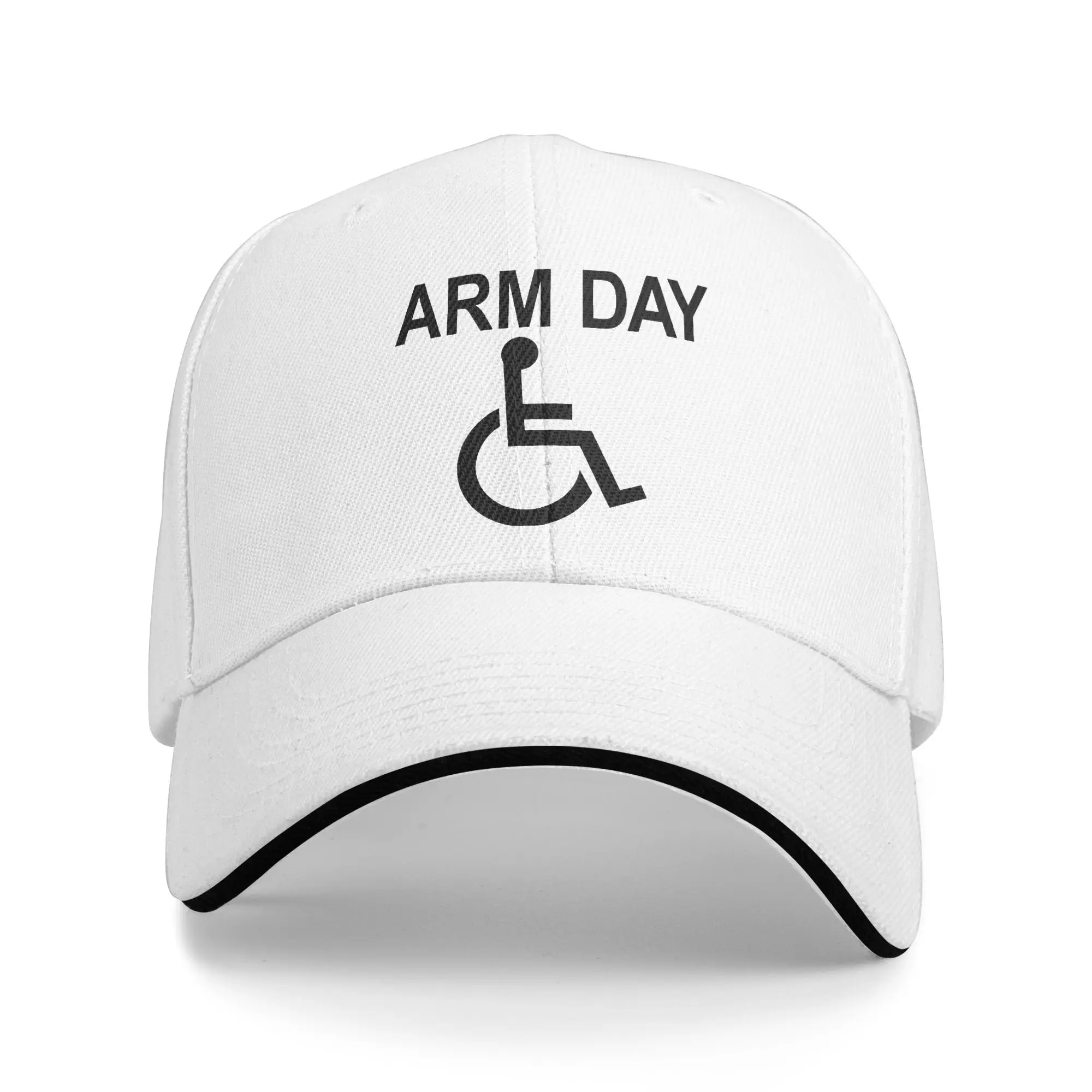 Adult Handicapped Arm Day Leg Day Sandwich Cap  , Fashion Baseball Caps Snapback Caps  Sun Hat Adjustable Fishing Hat Summer