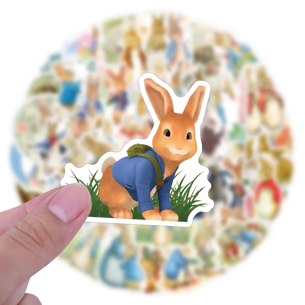 40/50szt Peter Rabbit Kreatywna dekoracyjna walizka Kubek na wodę Komputer Wodoodporna naklejka