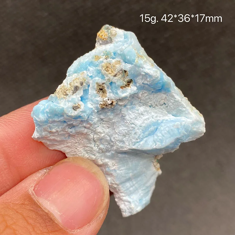 100% Natural Bluestone gypsum raw ore, mineral specimen jewelry accessories beads