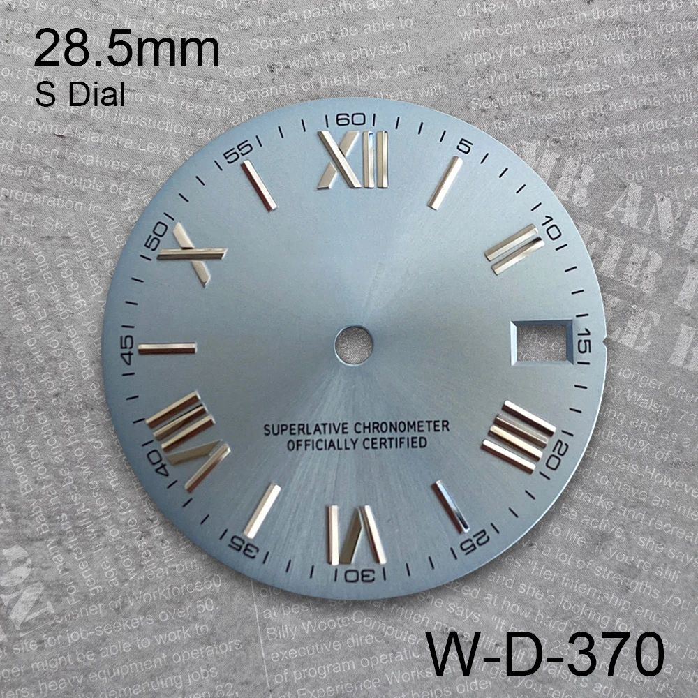 28.5 مللي متر روما S شعار الطلب مناسبة ل NH35/NH36/4R/7S اليابان حركة أمة الله ساعة عالية الجودة تعديل الملحقات