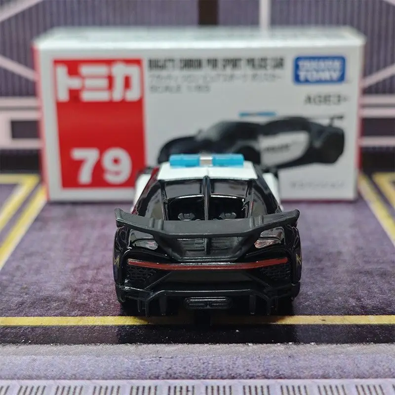 

Takara Tomy Tomica No.79 Bugatti Chiron Pur Sport Police Car Diecast Alloy Mini Collectible Car Toy for Children