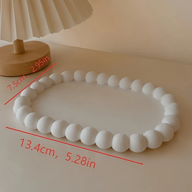 3D Printed Jewelry Tray, Beaded Decor Storage Dish, Earring Necklace Ring Organizer Display Stand, Aesthetic Vanity Decor