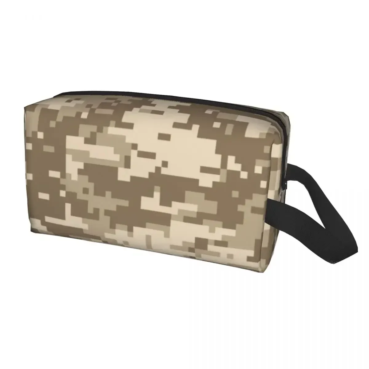 Desert Digital Camo Makeup Bag Women Travel Cosmetic Organizer Cute Multicam Camouflage Storage Toiletry Bags